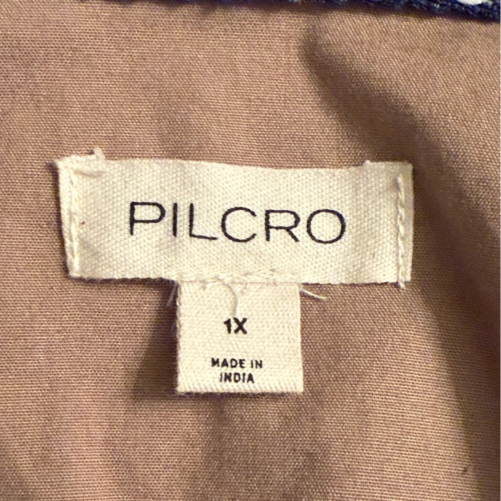 Pilcro Pintuck Mini Shirt Dress Pleated Tan Women's 1X Anthropologie Plus NWOT - Picture 16 of 16
